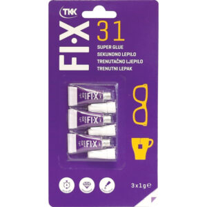 TKK FIX 31 - SUPER GLUE folyékony pillanatragasztó 3x1gr.